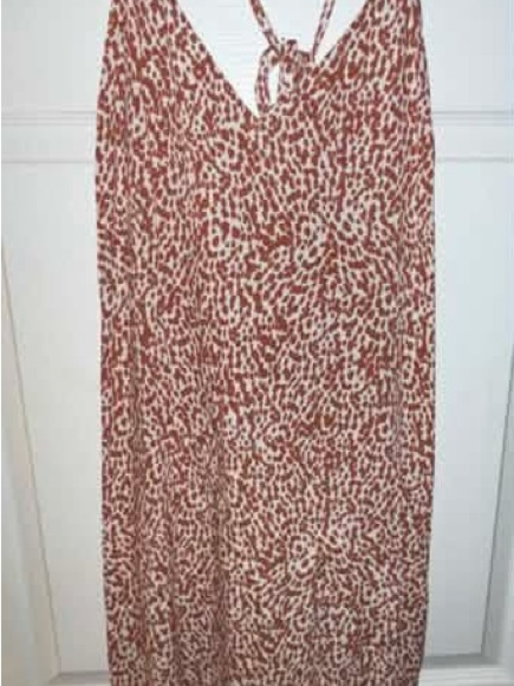 Old Navy Rust and Cream Leopard Print Dress